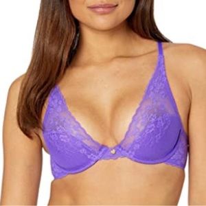 Natori Bright Electric Purple Lace Convertible Bra